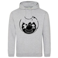 Hoodie with Print Bandy Head Contour - 2XL grey