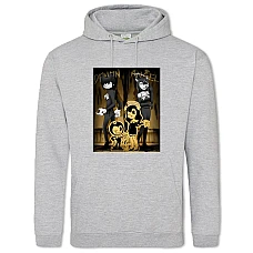 Худи с принтом Бенди И Алиса - 2XL серый