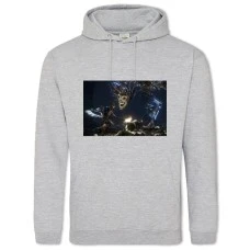 Hoodie with Print Zobra - 2XL grey