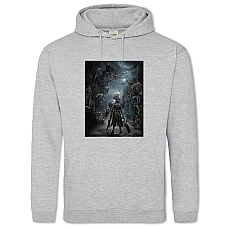 Hoodie with Print The Protagonist And Bosses - 2XL grey