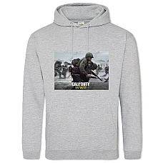 Hoodie with Print Ww2 - 2XL grey