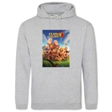 Hoodie with Print Slash Of Slans Saver - 2XL grey
