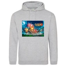 Hoodie with Print Slash Of Slans Saver 2 - 2XL grey