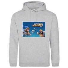 Hoodie with Print Slash Royale King Skeleton And Rider - 2XL grey