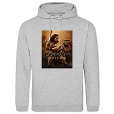 Hoodie with Print Conan And The Beast - 2XL grey