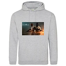 Худи с принтом Глобальное Наступление - 2XL серый