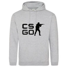 Hoodie with Print Cs Go Circuit - 2XL grey