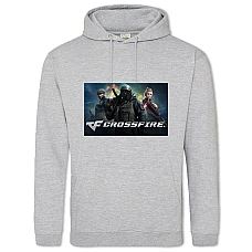 Hoodie with Print Three Heroes - 2XL grey