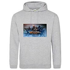 Hoodie with Print Cross Fire Legends - 2XL grey
