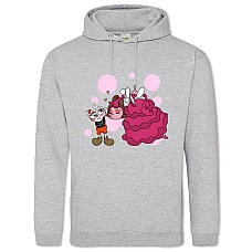 Hoodie with Print Cuphead And Fairy - 2XL grey