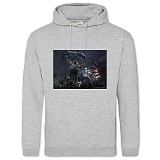 Худи с принтом Босс Без Головы - 2XL серый
