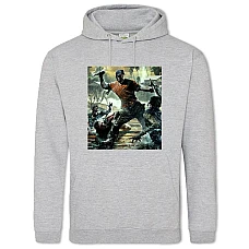 Hoodie with Print Dead Island Attack On The Zombies - 2XL grey
