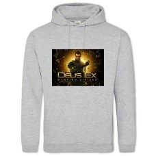 Hoodie with Print Deus Ex Mankind Divided - 2XL grey