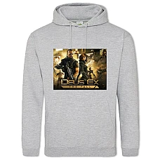 Hoodie with Print Deus Ex The Fall - 2XL grey