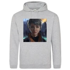 Hoodie with Print Detroit Become Human Heroine Of The Game - 2XL grey