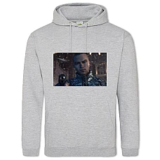 Hoodie with Print Detroit Become Human Protagonist With A Gun - 2XL grey