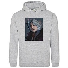 Hoodie with Print Devil May Cry Protagonist - 2XL grey