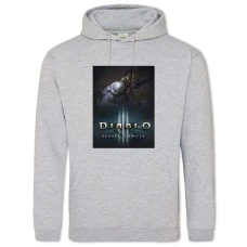 Hoodie with Print Diablo 3 Reaper Of Souls - 2XL grey