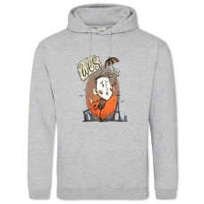 Hoodie with Print Wes - 2XL grey