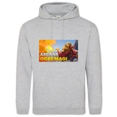 Hoodie with Print Dota 2 Arcana Ogre Magi - 2XL grey