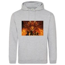 Hoodie with Print Dungeons & Dragons Cover - 2XL grey