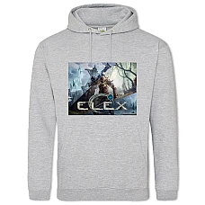 Худи с принтом Элекс Заставка - 2XL серый