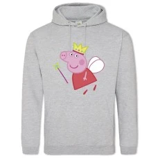 Худи с принтом Свинка Пеппа Принцесса - 2XL серый