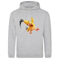 Hoodie with Print Angry Birds Yellow Bird - 2XL grey