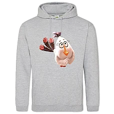 Hoodie with Print Angry Birds Cute Bird - 2XL grey