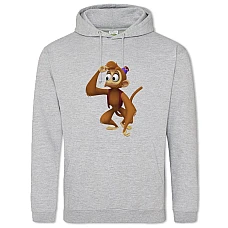 Hoodie with Print Aladdin Abu - 2XL grey