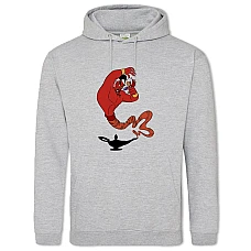 Hoodie with Print Aladdin Devil Jinn - 2XL grey