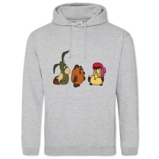 Hoodie with Print Winnie The Pooh Main Characters - 2XL grey