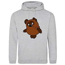 Hoodie with Print Winnie The Pooh Medvezhenok - 2XL grey