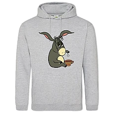 Hoodie with Print Winnie The Pooh And Donkey Mug Tea - 2XL grey