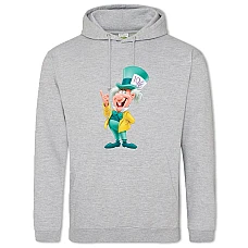 Худи с принтом Алиса В Стране Чудес Шляпник - 2XL серый