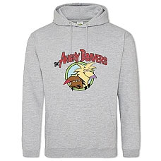 Hoodie with Print Angry Beavers Logo - 2XL grey