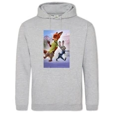 Hoodie with Print Zootopia Judy And Nick - 2XL grey