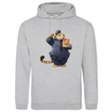 Hoodie with Print Zootopia Benjamin Clawhauser - 2XL grey