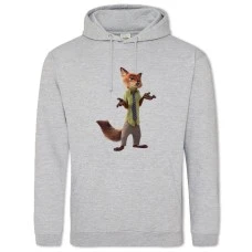 Hoodie with Print Zootopia Nick - 2XL grey