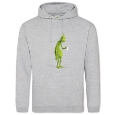 Худи с принтом Гринч Время Кофе - 2XL серый