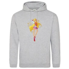 Hoodie with Print Winx Club Stella Girl - 2XL grey