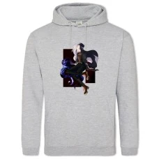 Hoodie with Print Winx Club Princess In Black - 2XL grey