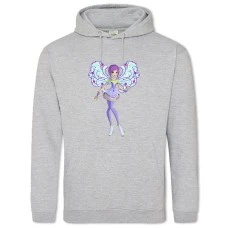 Hoodie with Print Winx Club Cute Princess - 2XL grey