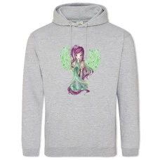 Hoodie with Print Winx Club Princess In Green - 2XL grey