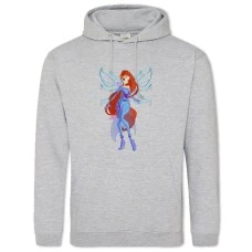 Hoodie with Print Winx Club Beautyful Bloom - 2XL grey