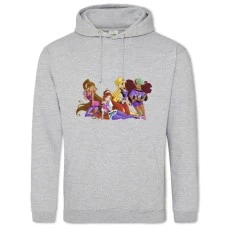 Hoodie with Print Winx Club Main Heroes - 2XL grey