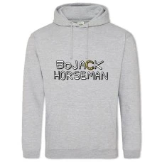 Hoodie with Print Bojack Horseman Logo - 2XL grey