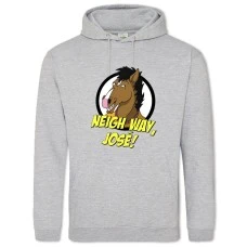 Hoodie with Print Bojack Horseman Neigh Way - 2XL grey