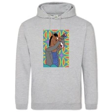 Hoodie with Print Bojack Horseman Caleidoscope - 2XL grey