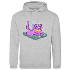 Hoodie with Print Bojack Horseman Princess Carolyn Pixel Version - 2XL grey